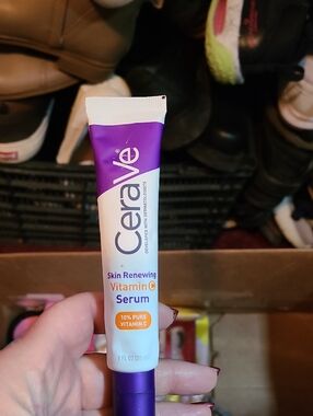 Cerave Skin Renewing Vitamin C Serum - Purple/White/Orange Accents